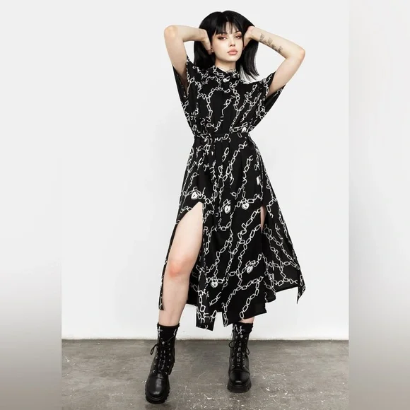 Disturbia Lovelock Oversized Midi Dress US 8 / UK 12 - Picture 1 of 7